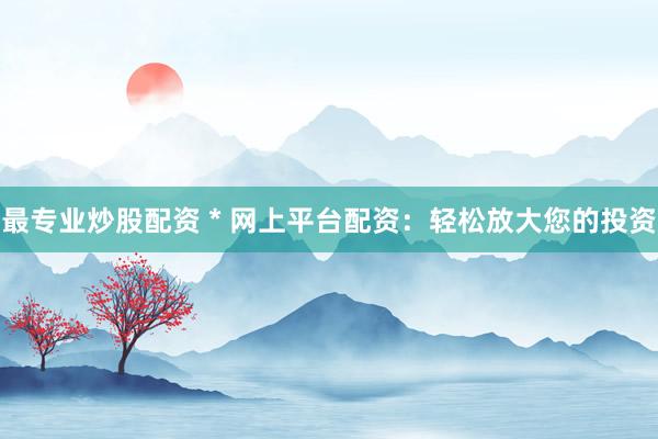 最专业炒股配资 * 网上平台配资：轻松放大您的投资