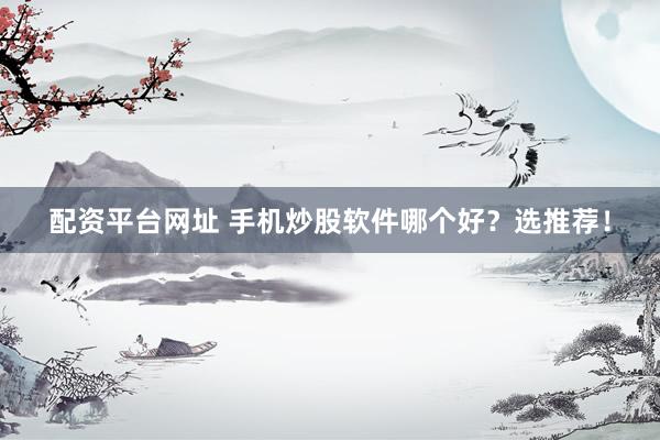 配资平台网址 手机炒股软件哪个好？选推荐！