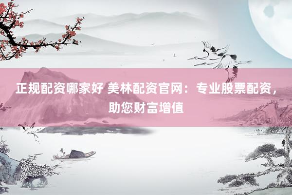 正规配资哪家好 美林配资官网：专业股票配资，助您财富增值