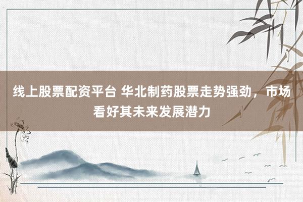 线上股票配资平台 华北制药股票走势强劲，市场看好其未来发展潜力