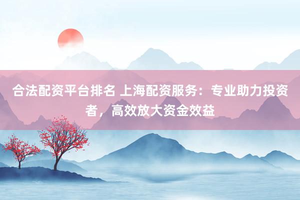 合法配资平台排名 上海配资服务：专业助力投资者，高效放大资金效益