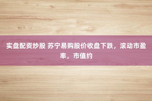 实盘配资炒股 苏宁易购股价收盘下跌,滚动市盈率,市值约