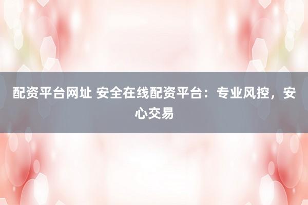 配资平台网址 安全在线配资平台：专业风控，安心交易