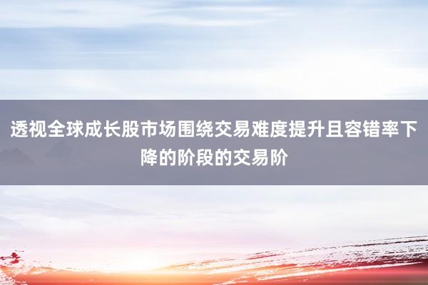 透视全球成长股市场围绕交易难度提升且容错率下降的阶段的交易阶