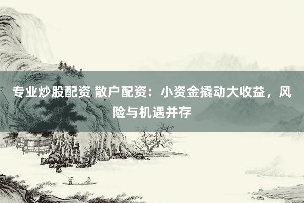 专业炒股配资 散户配资：小资金撬动大收益，风险与机遇并存
