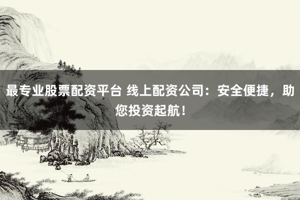 最专业股票配资平台 线上配资公司：安全便捷，助您投资起航！