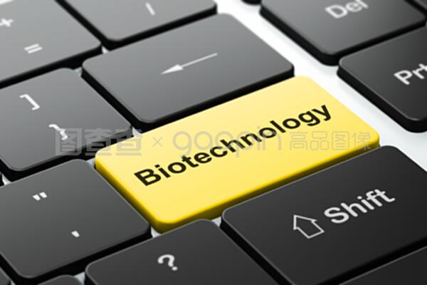 计算机键盘背景下的科学概念生物技术